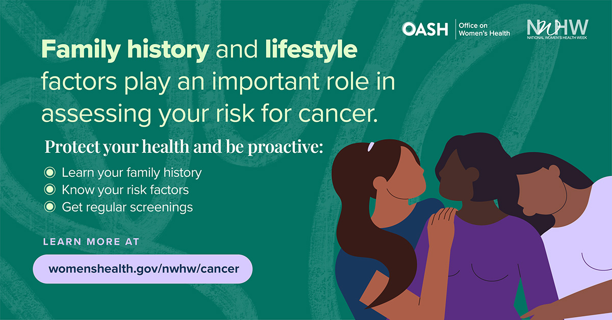 cfhc_nc's tweet image. It’s Women’s Health Friday! CFHC is reminding you that knowledge is power when it comes to health. 💗

Your family history and lifestyle factors can impact your risk, so take charge: learn your family history, know your risk factors, and get regular screenings! #HerHealthWithCFHC