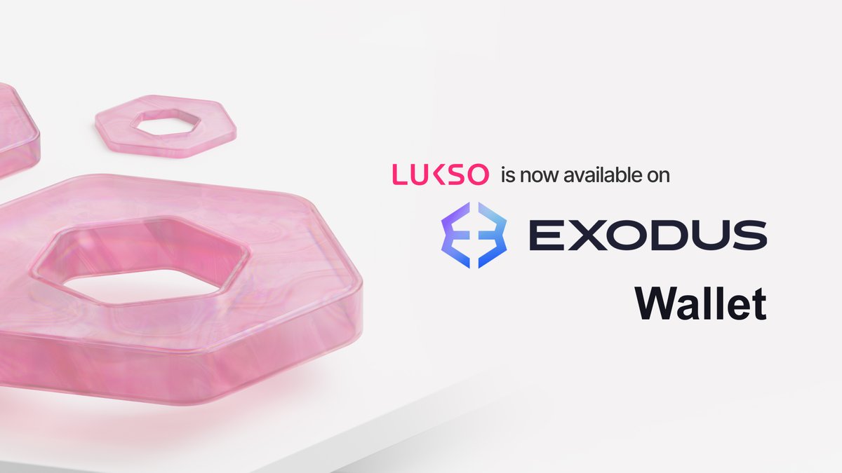 Bridged LUKSO ($LYX) on Ethereum is now available in <a href="/exodus/">Exodus</a>! 💜

Trusted by millions, Exodus offers a seamless experience for managing diverse assets, staking rewards, and secure on-device storage across desktop, mobile, and browser.

Strengthening the LUKSO ecosystem one