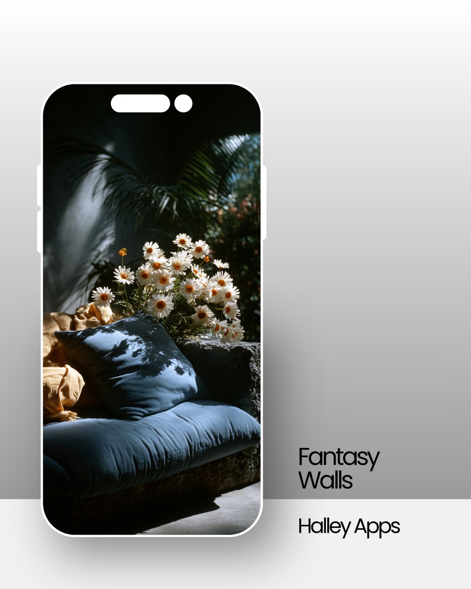 Halleyapps's tweet image. Daisies in the Morning Light: Serene 4K Scene to Relax 🌼☀️ | Free Wallpaper for iOS/Android #Wallpapers4k  #AIart  #GoodVibesOnly