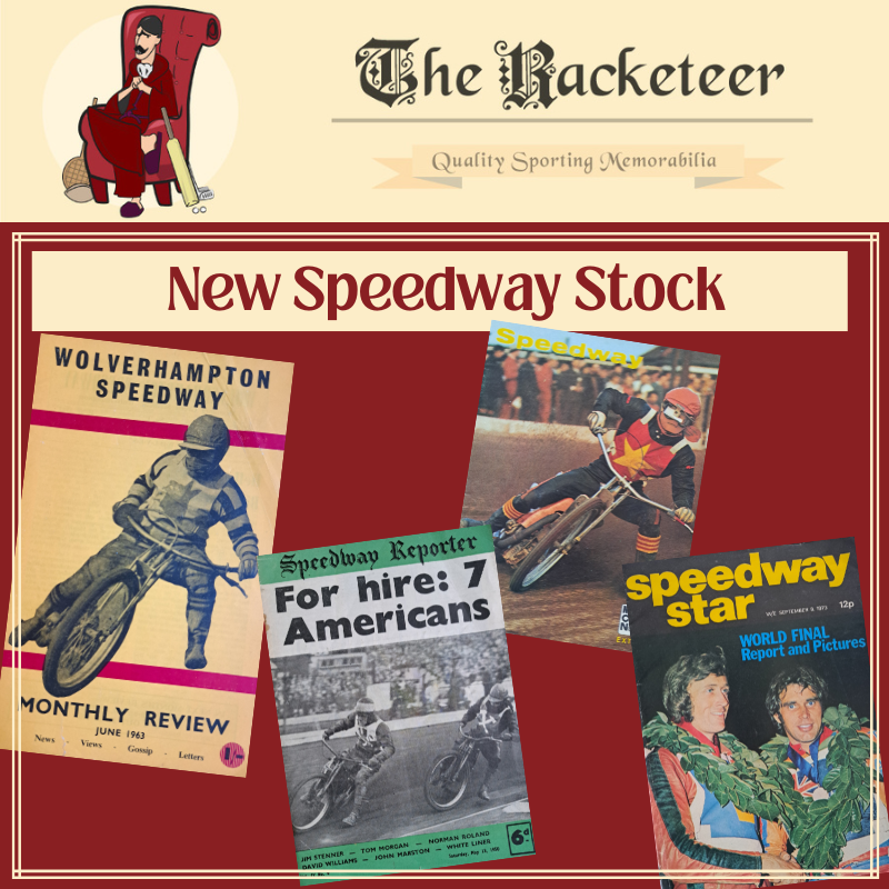 We've just acquired some great #speedway items, which we are starting to add to the site now ..... it could be a long weekend!!!

#speedwaymagazines #speedwayprogrammes <a href="/WolvesSpeedway/">Wolves Speedway</a> #speedwaymemorabilia 

the-racketeer.co.uk/speedway-428-c…