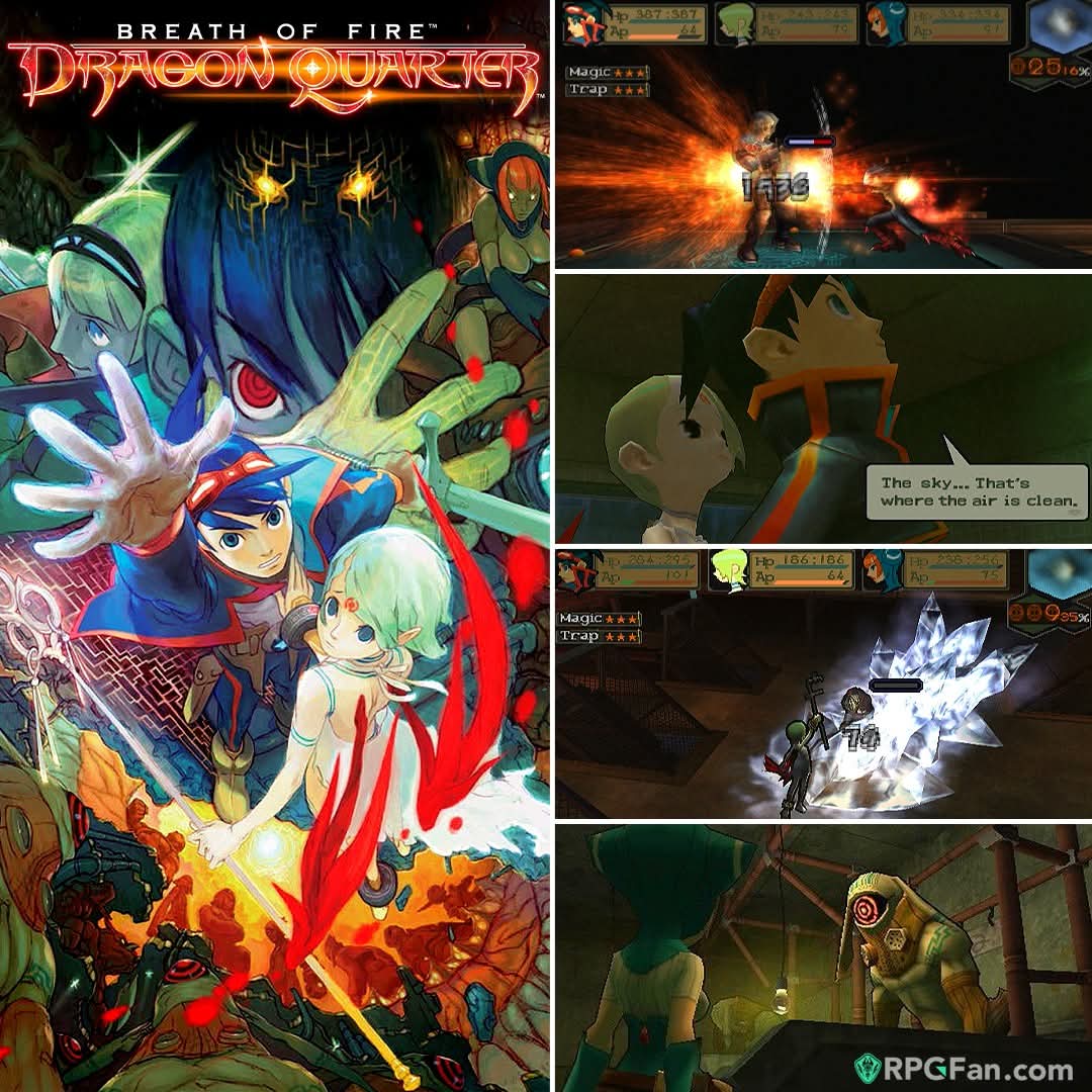 rpgfancom's tweet image. 23 years ago, #BreathOfFire: Dragon Quarter was originally launched in Japan on the PS2! Series fans had to reset expectations, but those up for a challenge found a great game that tested player&apos;s skill. Check out our review below!

Review: rpgfan.com/review/breath-…