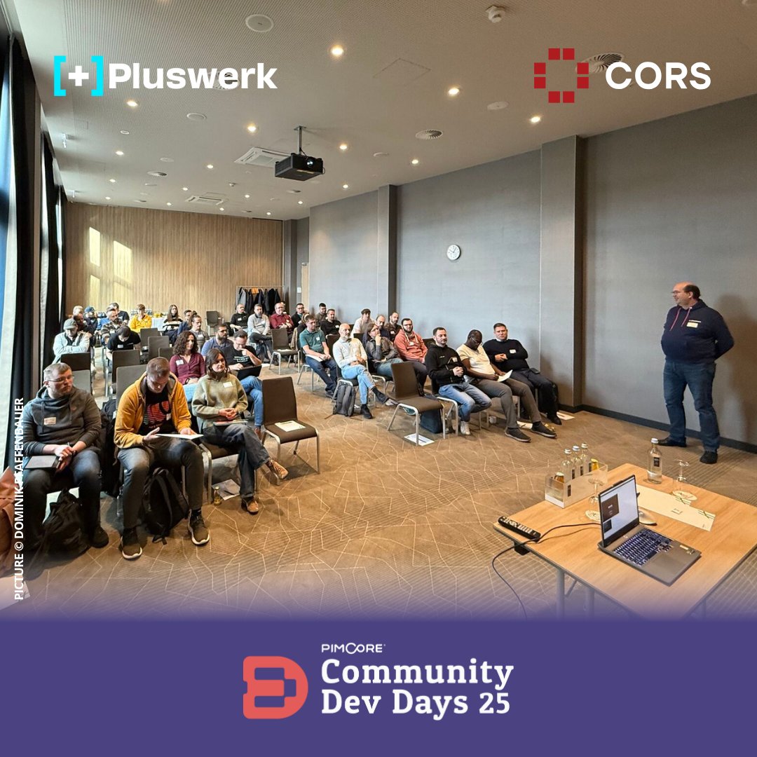 PluswerkAG's tweet image. What a day at the first-ever @pimcore Community Dev Days! 🙌

So much energy, knowledge, and community spirit.
Thanks to CORS GmbH, all speakers, and everyone who joined us in Frankfurt.

Here’s to more collaboration ahead! 🚀

#PCDD25 #PCDD26 #Pimcore #Symfony #PHP #Community