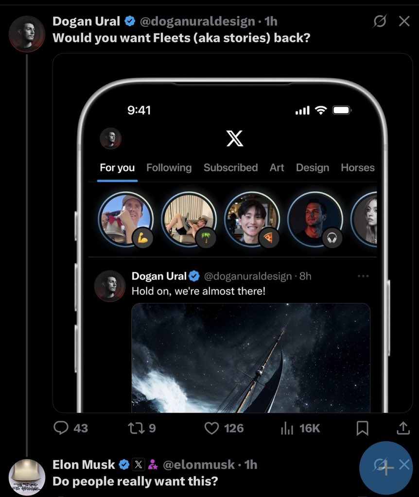 X seems interested in shipping 

“Stories”as a feature back
what do yall think