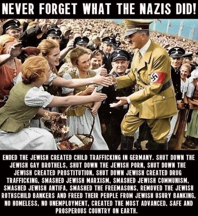 justinagdino's tweet image. Trump can&apos;t be Hitler.

He&apos;s controlled by the Jеws!