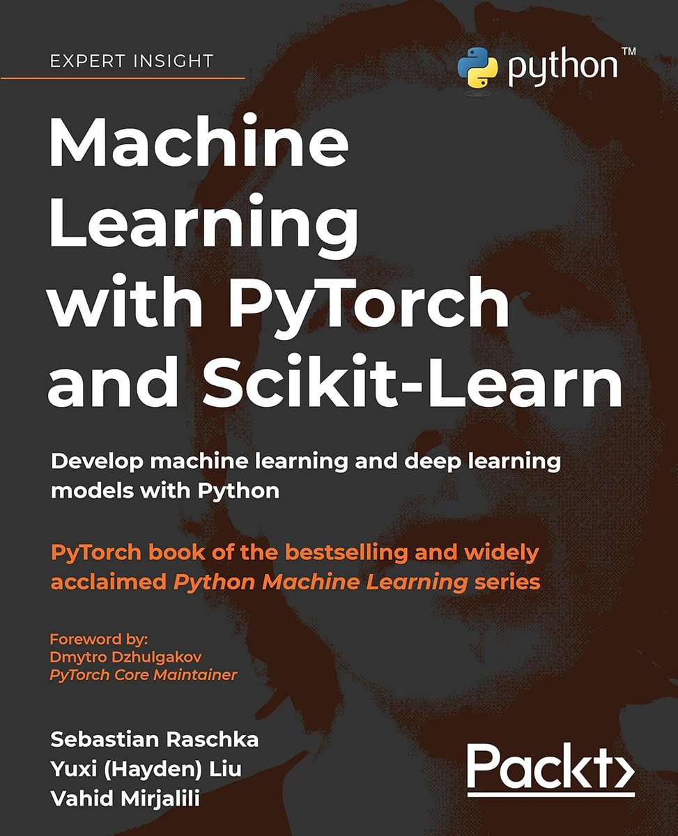 KirkDBorne's tweet image. 🌟Massive 774-page book by @rasbt 🌟
&quot;#MachineLearning with #PyTorch and Scikit-Learn: Develop #ML and #DeepLearning models with #Python” at amzn.to/4oGqtBP
—————
#DataScience #AI #NeuralNetworks #ComputerVision #DataScientist
