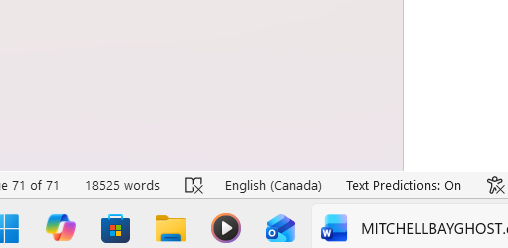 tscbooksdotca's tweet photo. I have reached the halfway point of my WIP, a middle grade ghost story The Ghost in Mitchell Bay, book 2 of the 5 book series and the sequel to my middle grade mystery The Boy in Mitchell Bay.

Next stop: the 2/3 mark. #WritingCommunity #KidLit #Canada https://t.co/ZouWlYxehv
