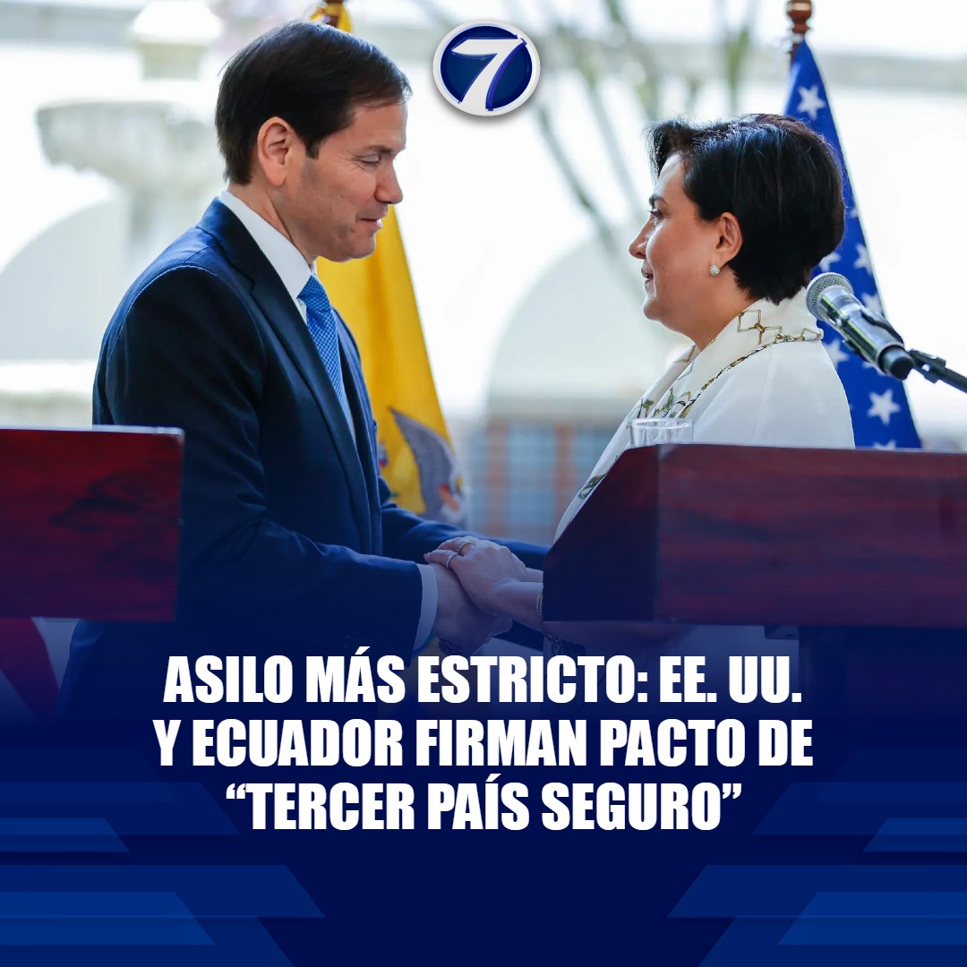 Noti7Guatemala's tweet image. 🚨 Movida migratoria: #EEUU y #Ecuador pactan nuevo filtro de #asilo ➡ bit.ly/49UHofp