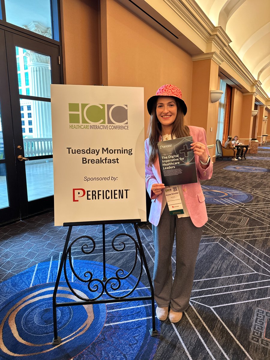 Perficient's tweet image. On Tuesday morning at #HCIC, we focused on fueling up with breakfast and brain food as we shared insights from our award-winning research study, “Access to Care: The Digital Imperative for Healthcare Leaders.” 

What had leaders leaning in to hear more?  
👉 92% of those using…