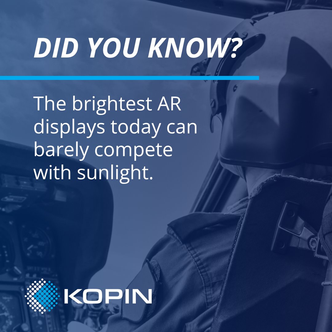 kopin's tweet image. Did you know?

Kopin is developing ultra-bright, full-color #MicroLED displays for soldier-worn AR, supported by a $15.4M IBAS award and new strategic partnerships.

Learn more: 
shorturl.at/rgu39
tinyurl.com/bdenfmzs