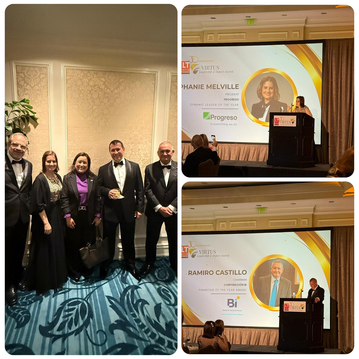 <a href="/ConsGuateMiami/">Consulado General de Guatemala en Miami, Florida</a> felicita a Stephanie Ann Melville, Presidenta de @progreso_latam, y a Ramiro Castillo, Director Presidente del @BancoIdustrial, por el reconocimiento otorgado por <a href="/latintrade/">Latin Trade</a> en la Gala Virtus Leadership &amp; Impact Awards. 🇬🇹✨