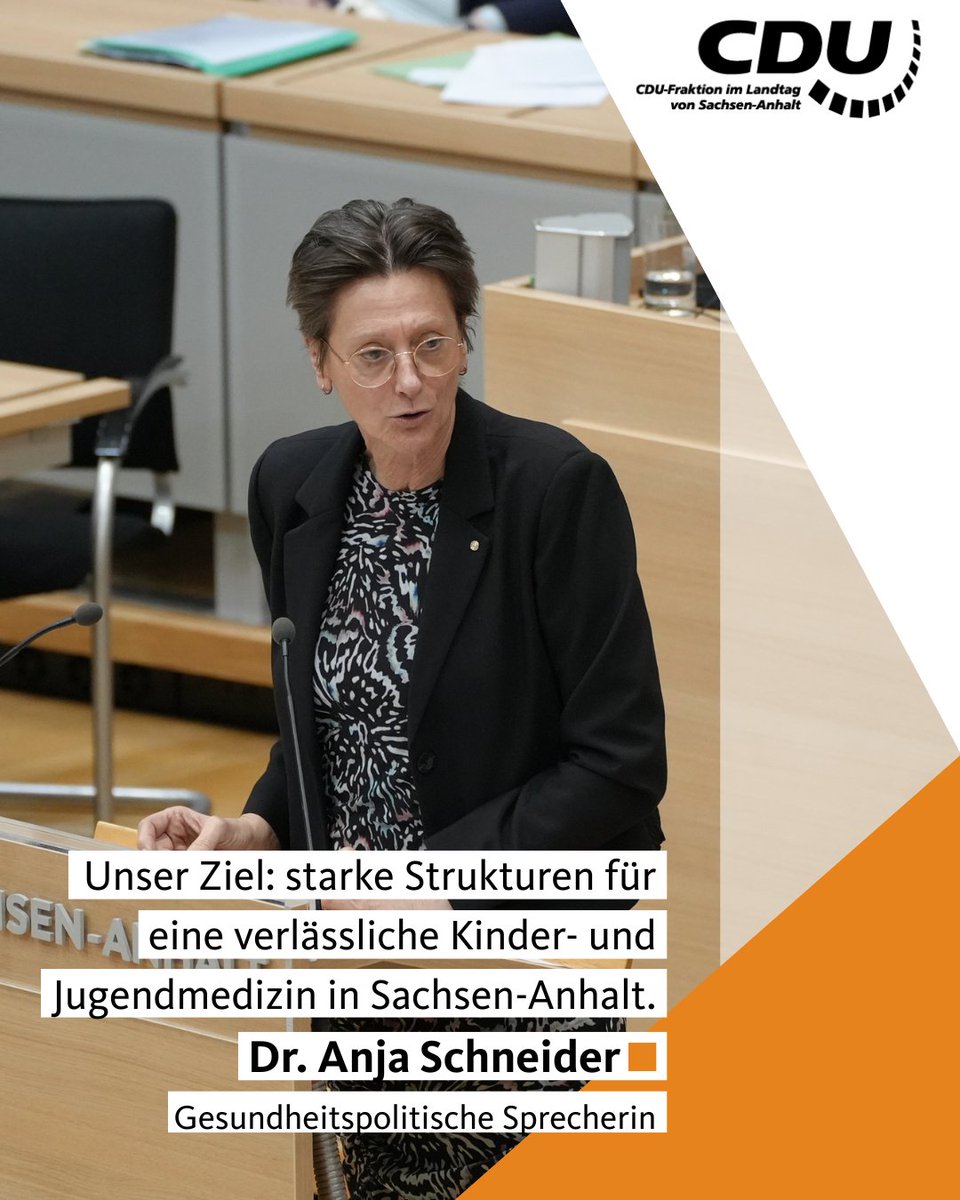 #ltlsa "Starke Strukturen für eine verlässliche #Kinder- und #Jugendmedizin in #SachsenAnhalt -Anhalt. Das ist unser Ziel.", sagt die gesundheitspolitische Sprecherin Dr. Anja Schneider in der Landtagsdebatte zur kindermedizinischen Versorgung.
