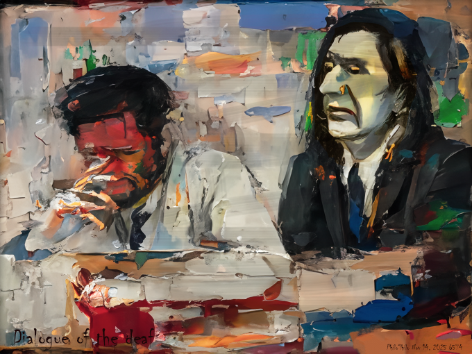 Dialogue of the deaf
PhiloThilo Nov 14, 2025
#digitalpainting #dialogueofthedeaf #philothilo