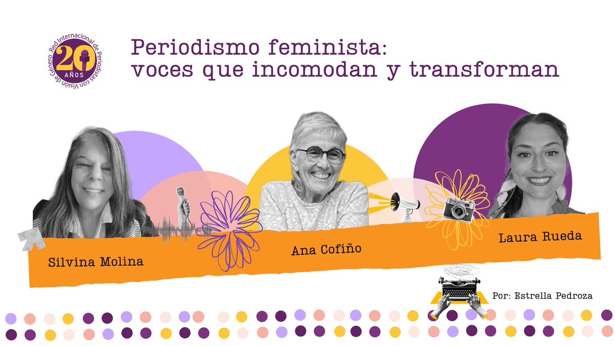 #20AniversarioRIPVG #MujeresPeriodista
📣 Celebramos 20 años de la #RIPVG con el primer conversatorio del ciclo “Periodismo con perspectiva de género bajo amenaza”: un homenaje y una reflexión sobre los desafíos del periodismo feminista en el mundo.
🔗 bit.ly/conversatoriop…
