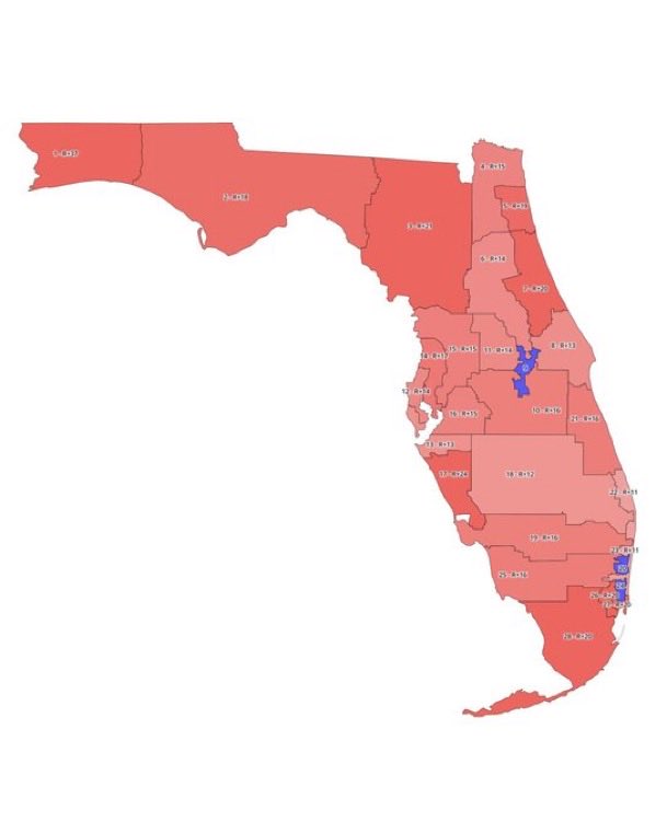 NEW: Florida is about to turn even redder — and Ron DeSantis just made it official.

The governor confirmed that a new congressional map is coming for the 2026 cycle, and early projections show something huge:

🔴 Republicans could gain FIVE additional seats
🔵 Democrats could