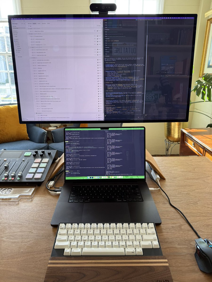 ryancarson's tweet image. Started the process of migrating my custom agent orchestration to @mastra 

Love the out-of-the box workflows and observability.

This gives me much better determinism, thus giving me improved UX.

I’m on @nextjs + @aisdk + @neondatabase + @vercel + @AmpCode
