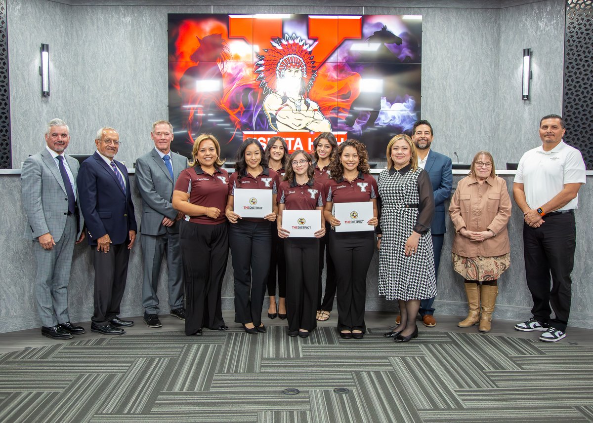 Del Valle, Eastwood, Parkland, and Ysleta HS dance teams were recognized at the Nov. 12th board meeting for earning the highest Division I Superior ratings at the TDEA Fall Assessment! Congratulations to all on their hard work and phenomenal achievement! #THEDISTRICTofCHAMPIONS