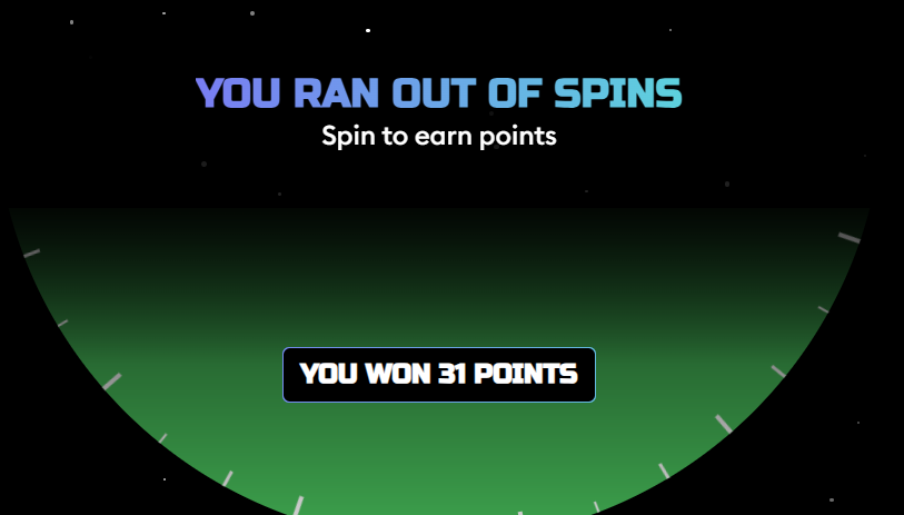 Nice spin today, won 31 points on <a href="/NetworkNoya/">NOYA.ai</a> 

gNoya !