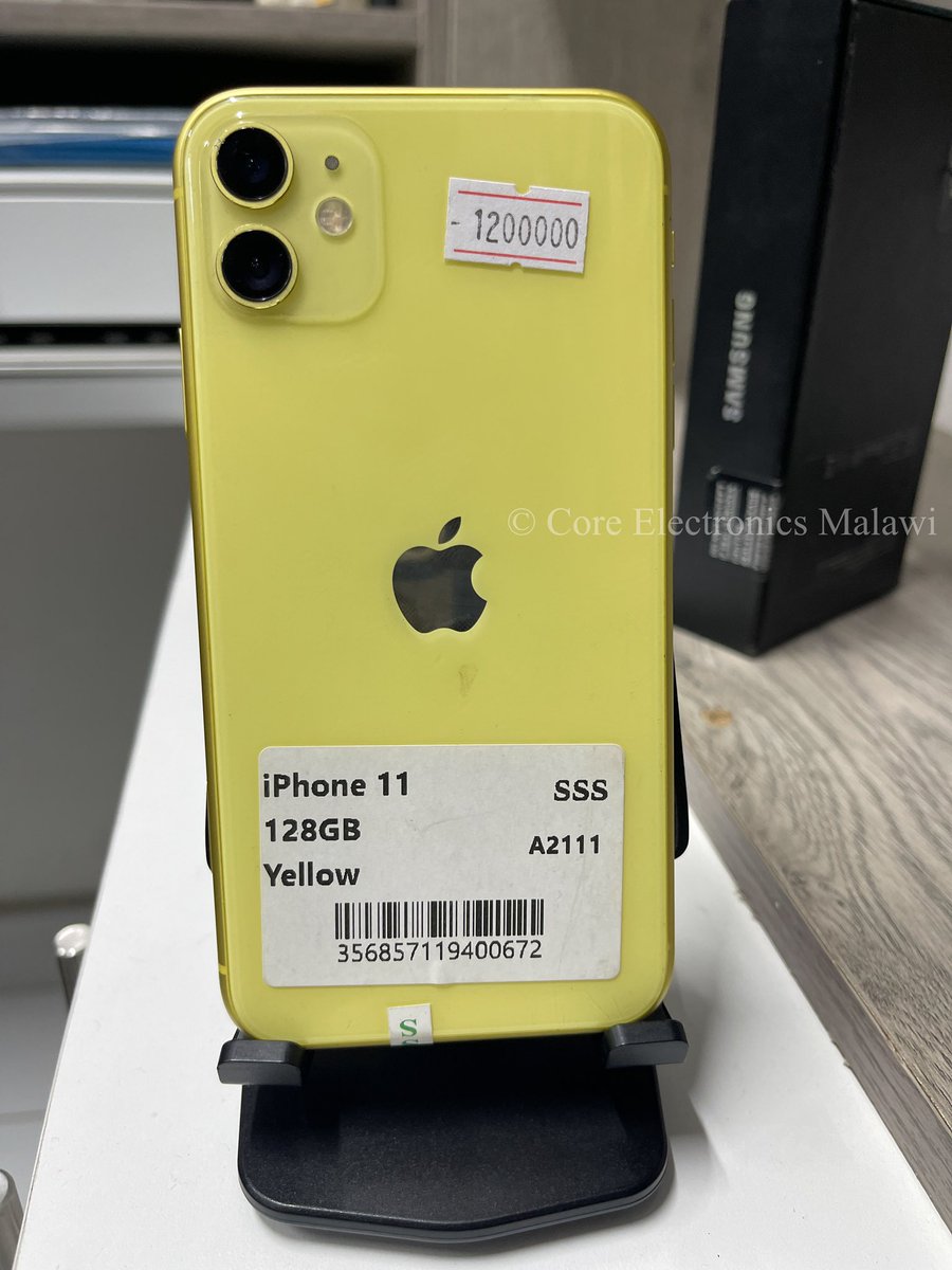 CoreMalawi's tweet image. Buy Apozi iPhone 11 (Yellow) | Apple A13 Bionic (7 nm+) | 4GB RAM | 128GB Internal Storage | 6.1” Liquid Retina Display | 3110mAh Battery | Dual 12MP Camera | Face ID | Going at K1,195,000.00 | Contact: 0995 47 01 74
#coreelectronicsmalawi #Apple #iphone11 #yellow