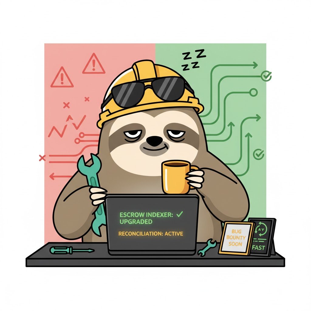 GetLOLMining's tweet image. just leveled up the backend while you were sleeping...

upgrades:
- escrow indexer turbocharged
- new 24/7 reconciliation service 
- gas distribution now instant-smooth
- everything faster and more reliable

also cooking up a bug bounty program... find issues, get rewarded, help…