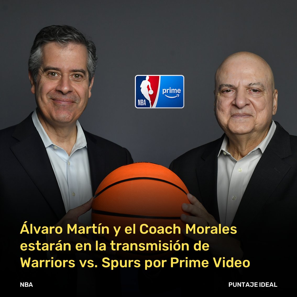 ¡HOY VUELVE LA DUPLA PARA TODO EL CONTINENTE!

🎙️ Álvaro Martín y el "Coach" Morales estarán esta noche en la transmisión del encuentro entre Golden State Warriors y San Antonio Spurs por Prime Video.

🌎 Disponible en Latinoamérica y Estados Unidos.