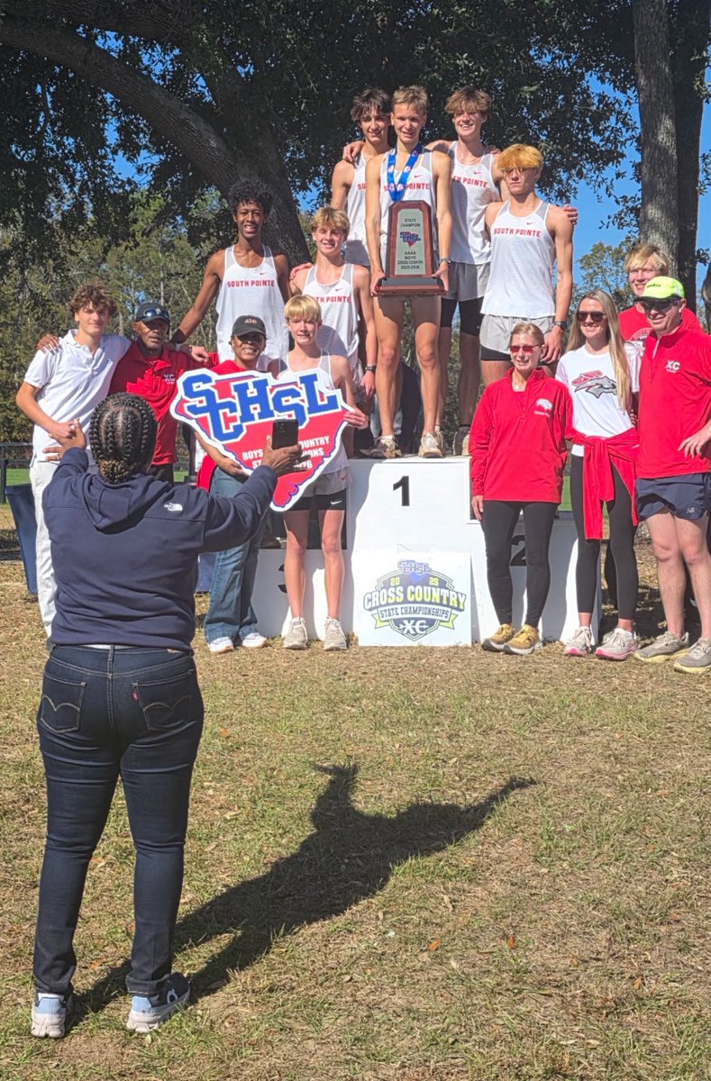 Congrats to our Boys Cross Country team!! We are AAAA STATE CHAMPS!!

StillSouthPointe!!! <a href="/Coach_JDuncan/">Jimmy Duncan, CAA</a> <a href="/RockHillSchools/">Rock Hill Schools</a> <a href="/SPHSstallions/">South Pointe High School</a>