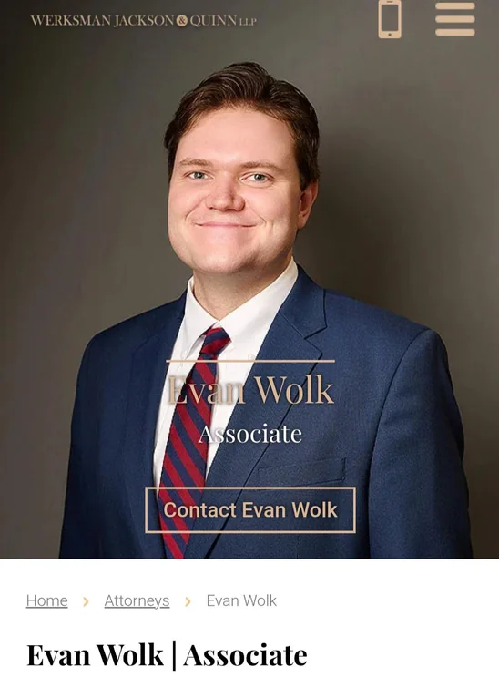 Congratulations to Mr. Wolk!  Good for him.