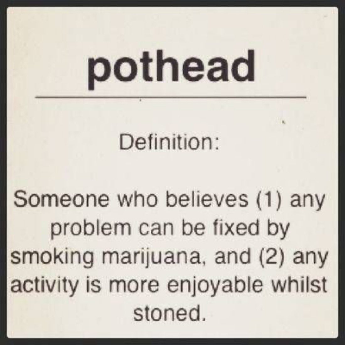 stonersvilla's tweet image. Are you a pothead?