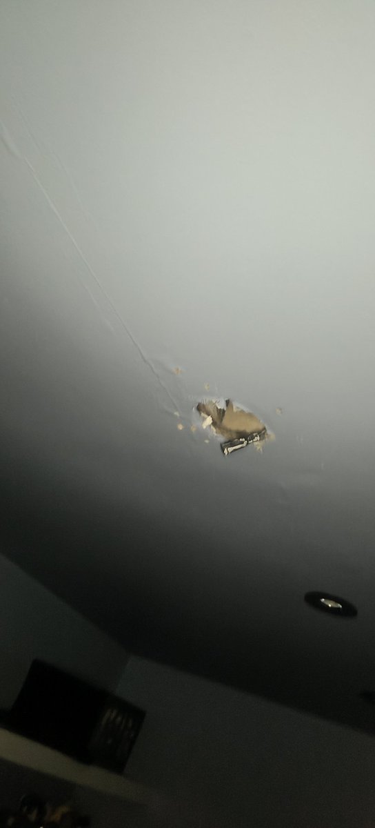 Leak through the flat top roof... I don't even know what to do with this. Been told a job like this is 2k for a new flat top