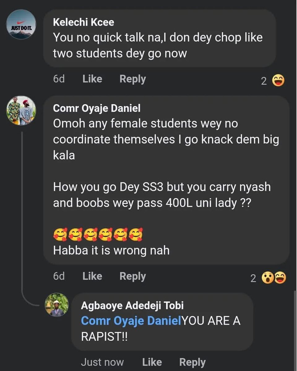 Kolaqhazim's tweet image. Male NYSC member’s joke about sleeping with female students causes worry and backlash. #NYSCScandal #ProtectStudents