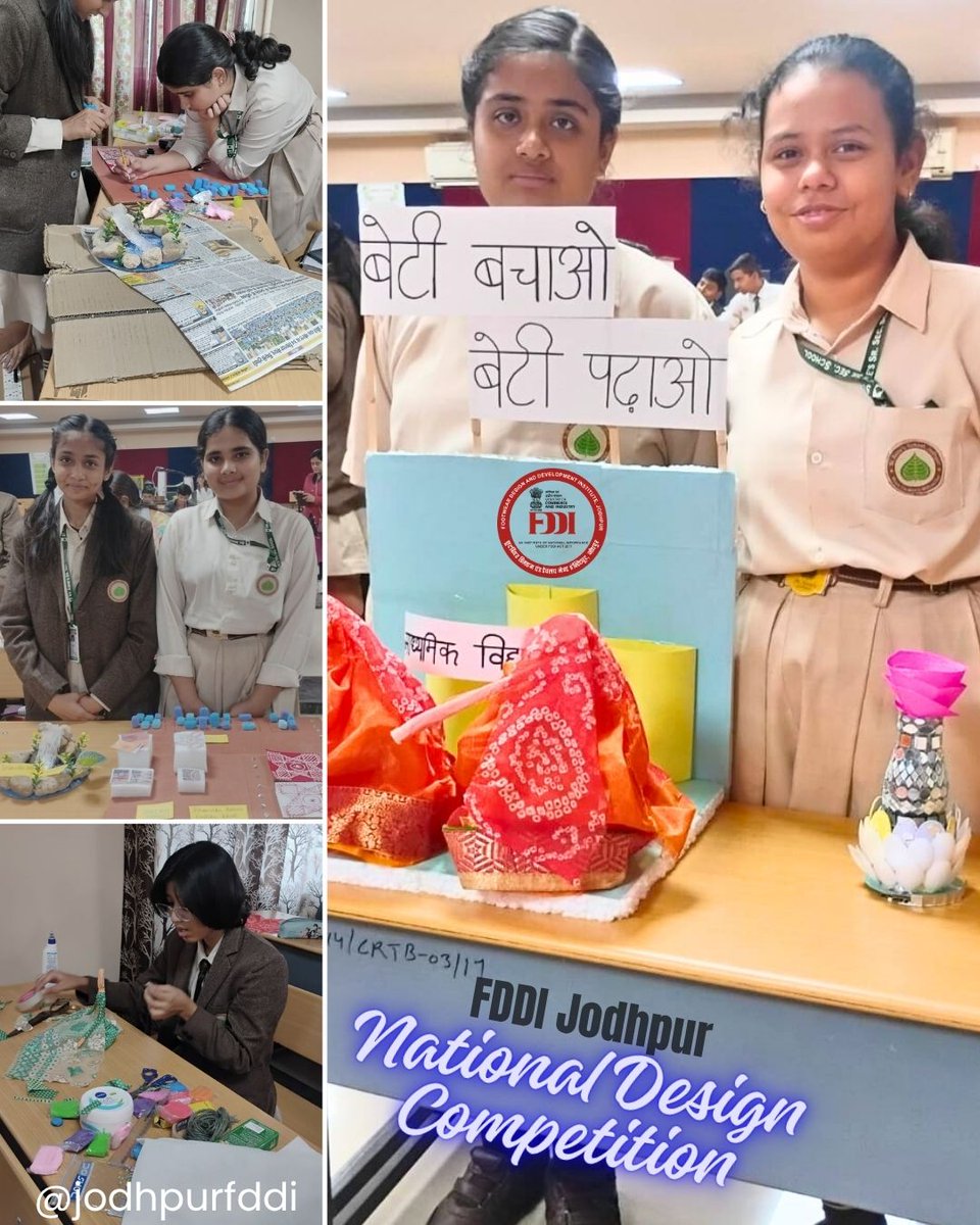 jodhpurfddi's tweet image. National Design Competition 2025
National Design Competition 2025 at FDDI Jodhpur in collaboration with CBSE! 🎨✨
Young designers showcased creativity, innovation &amp;amp; problem-solving through powerful design ideas. 💡🌟
 #CBSE #DesignCompetition #fddi #fddijodhpur