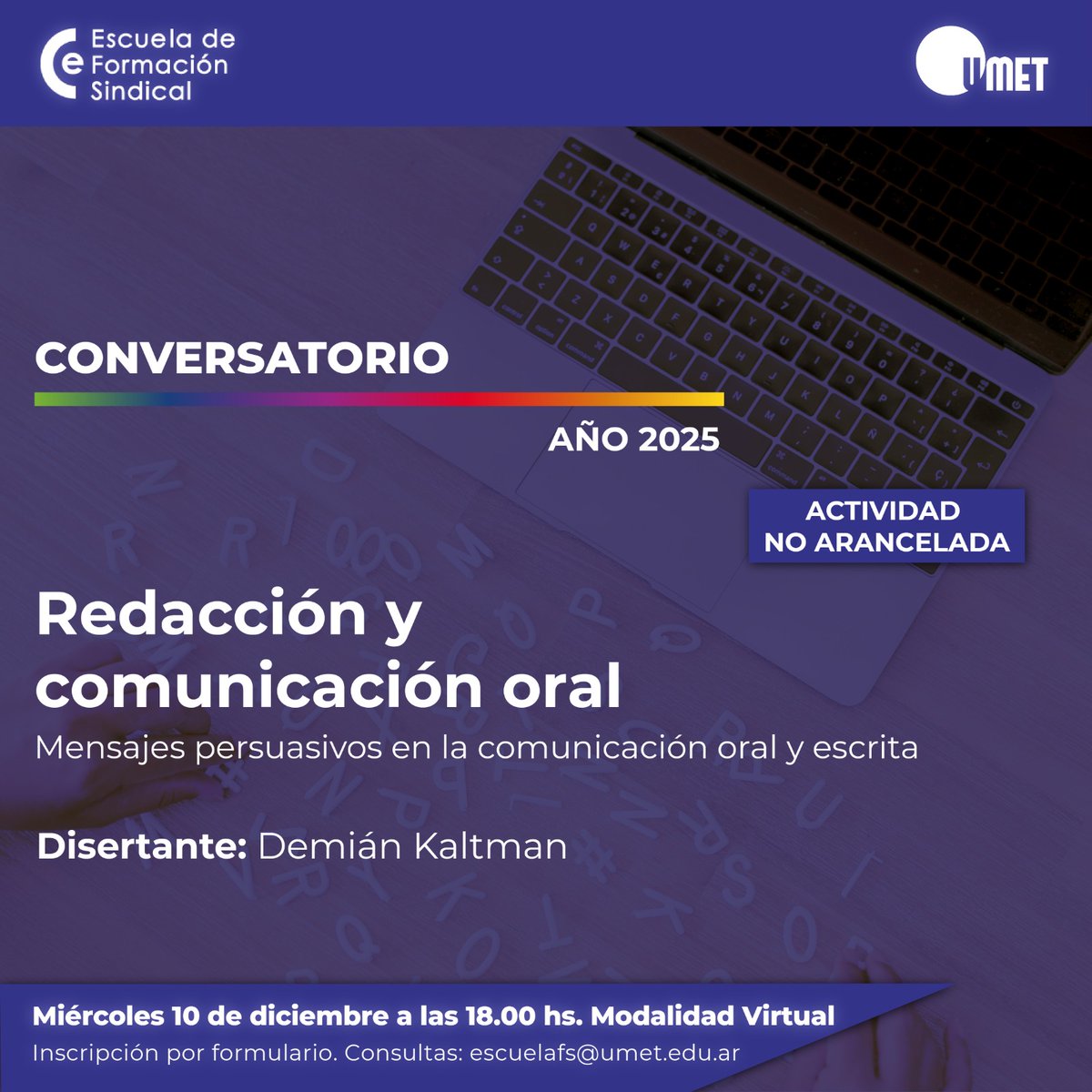Escuela de Formación Sindical CITRA-UMET tweet media
