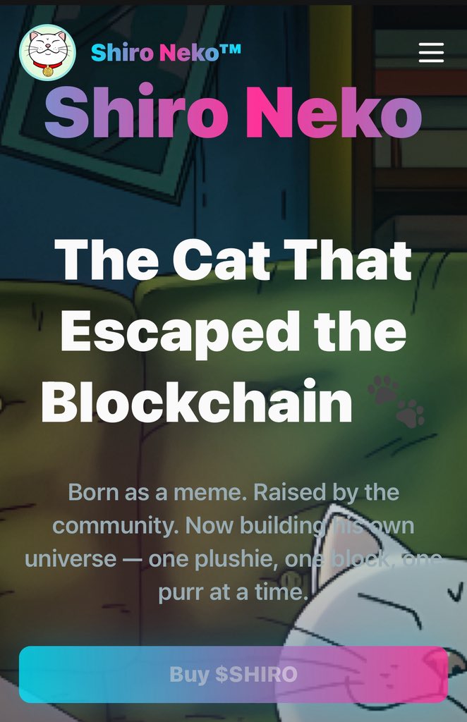 The new Shiroverse website is officially live faster, cleaner, and built with the community in mind.

3 reasons it’s an upgrade:
1️⃣ Smooth, intuitive navigation
2️⃣ Fresh design highlighting the Shiroverse
3️⃣ Ready for multi-chain expansion &amp; new utilities

Explore now →