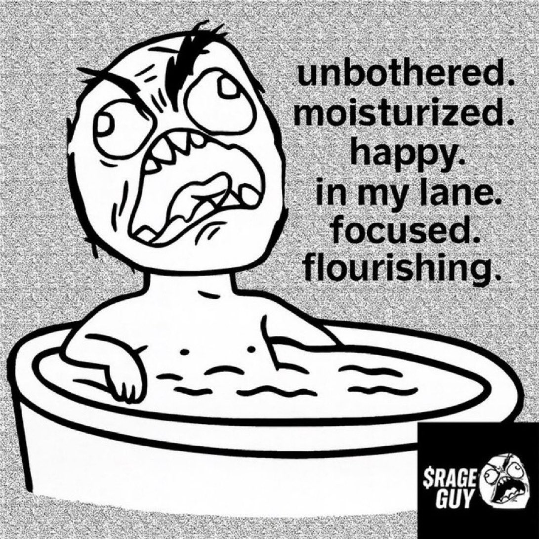 $RAGEGUY in his self-care era.
Unbothered. Moisturized. Focused. Flourishing.
And yes… still raging beautifully. 

GvV7sFu6FHJsSVXfpG7xqFnWar3c7YkcC74rqe7Bpump