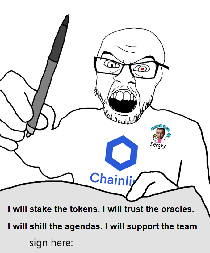 Welcome to the Church of Chainlink

Here's your billion year contract, sign here.