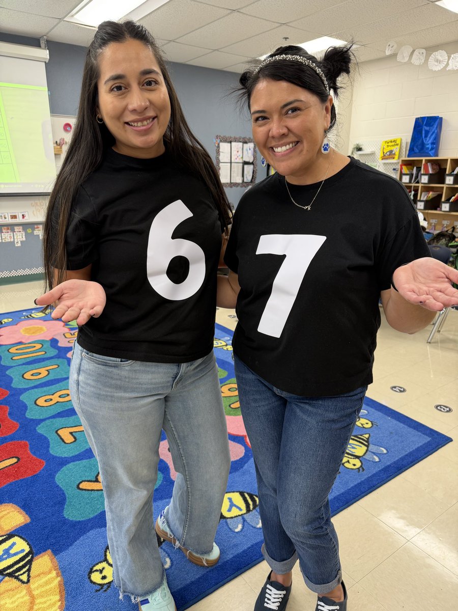 Siiiiiiix, seeeeeven! No other way to celebrate the 67th day of school! <a href="/NISDWernli/">Dr. Caroline Wernli Elementary School</a> <a href="/NISD/">Northside ISD</a>