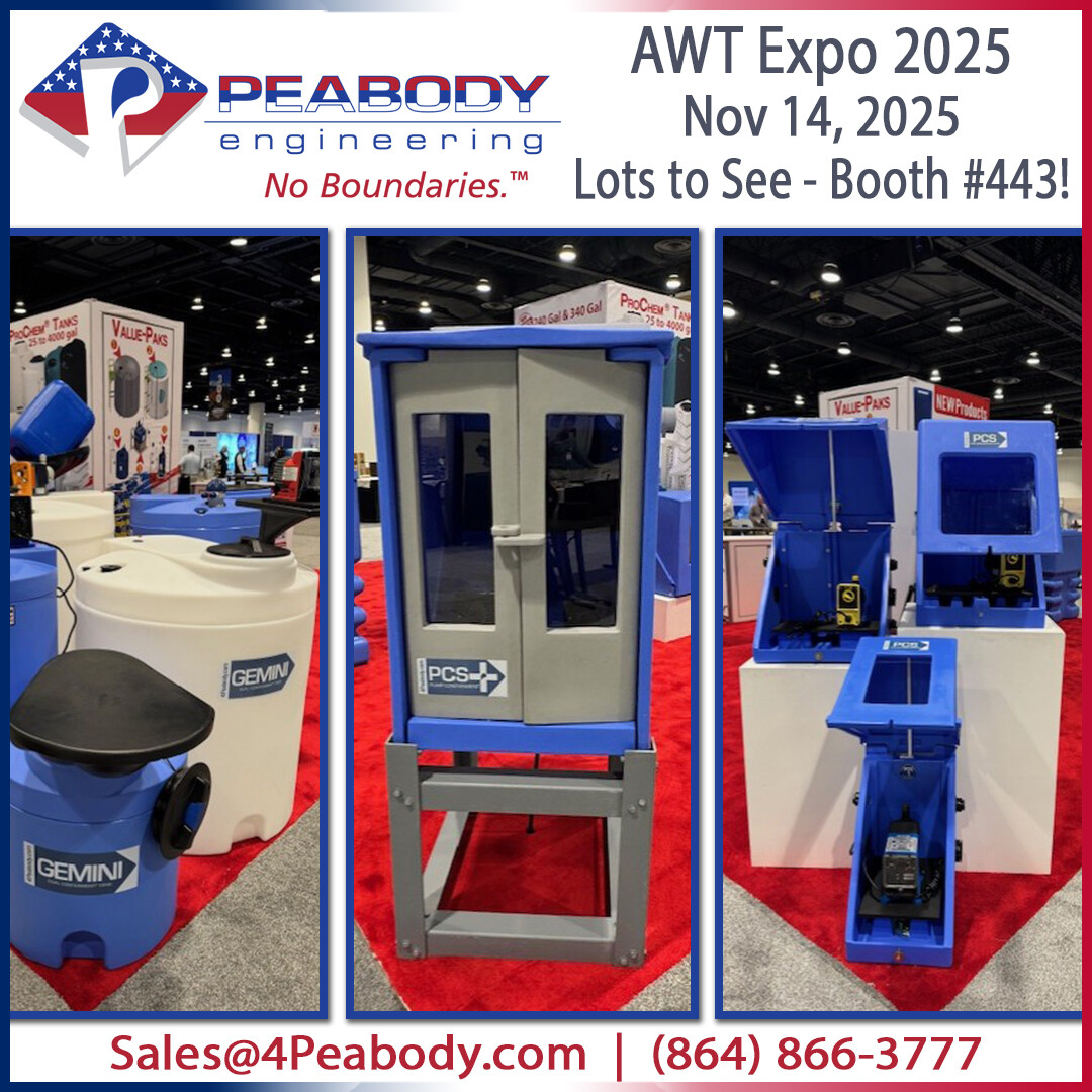 Last day to stop by Booth #443 here at AWT Expo in Colorado Springs, Colorado - we've got plenty to show you!

<a href="/awtonline/">AWT</a> #AWT2025 #AWTConvention #WaterTreatment #PeabodyEngineering