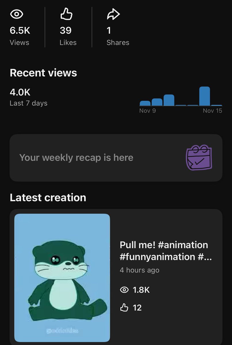 Great performance so far with just 5 uploads. ❤️
If you’re not following us yet, tap below:

Youtube: youtube.com/@oddottiesoffi…
TikTok: tiktok.com/@oddotties
Instagram: instagram.com/oddotties