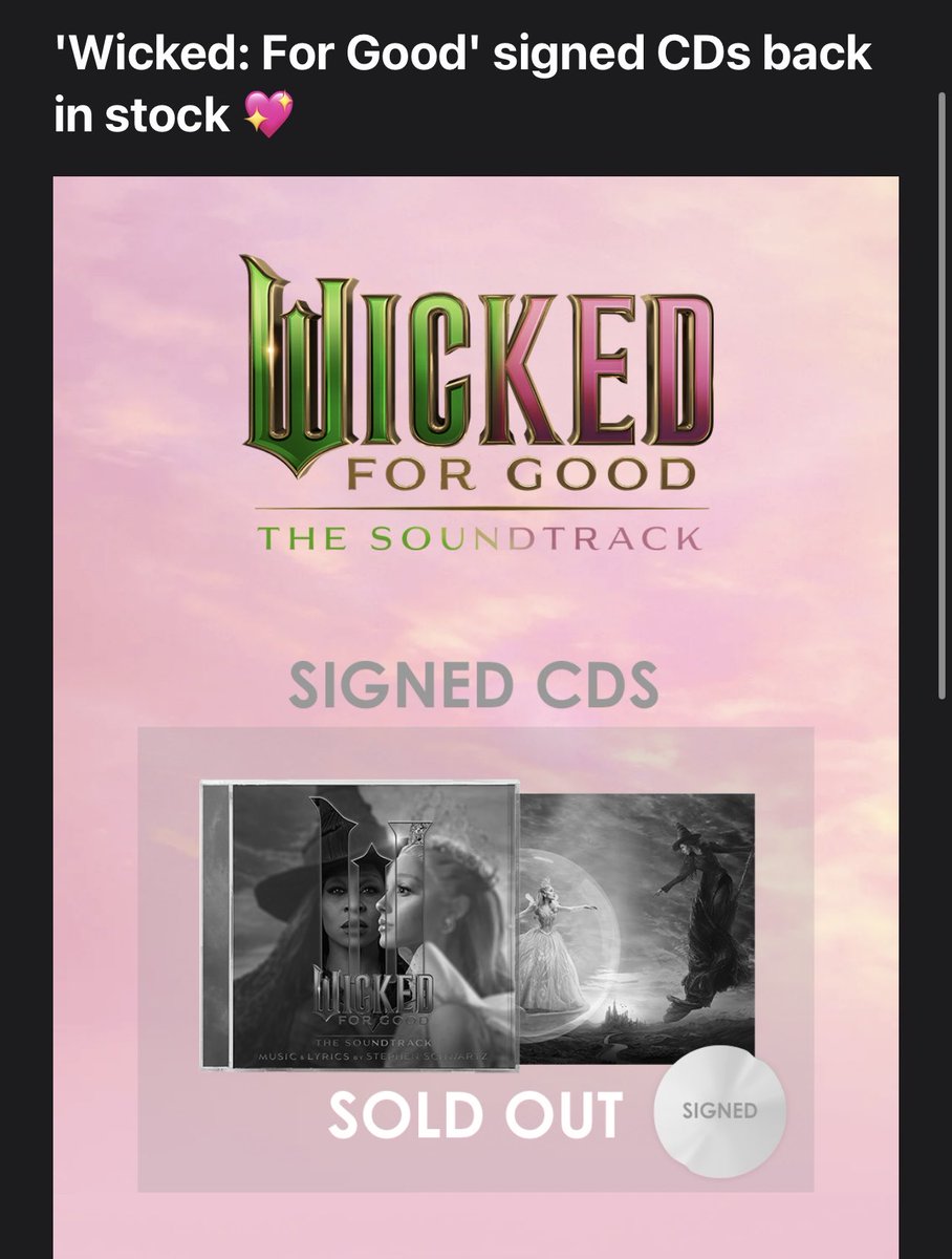 swiftrosegarden's tweet image. Did I seriously miss signed Wicked again?? Why send the email if it’s already sold out 
🙄💀