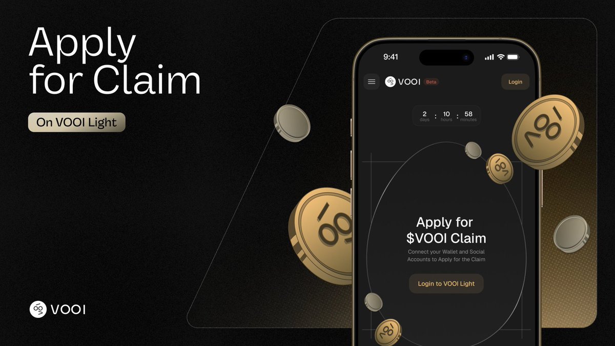 It’s finally happening, guys.

The most anticipated <a href="/vooi_io/">vooi</a> TGE is just a few weeks away but first, you need to apply to stay eligible.

So ask yourself:

Did you stack points by trading on VooI?
Did you snap VooI on <a href="/cookiedotfun/">Cookie DAO 🍪</a> 

If yes, then don’t waste time. Secure your