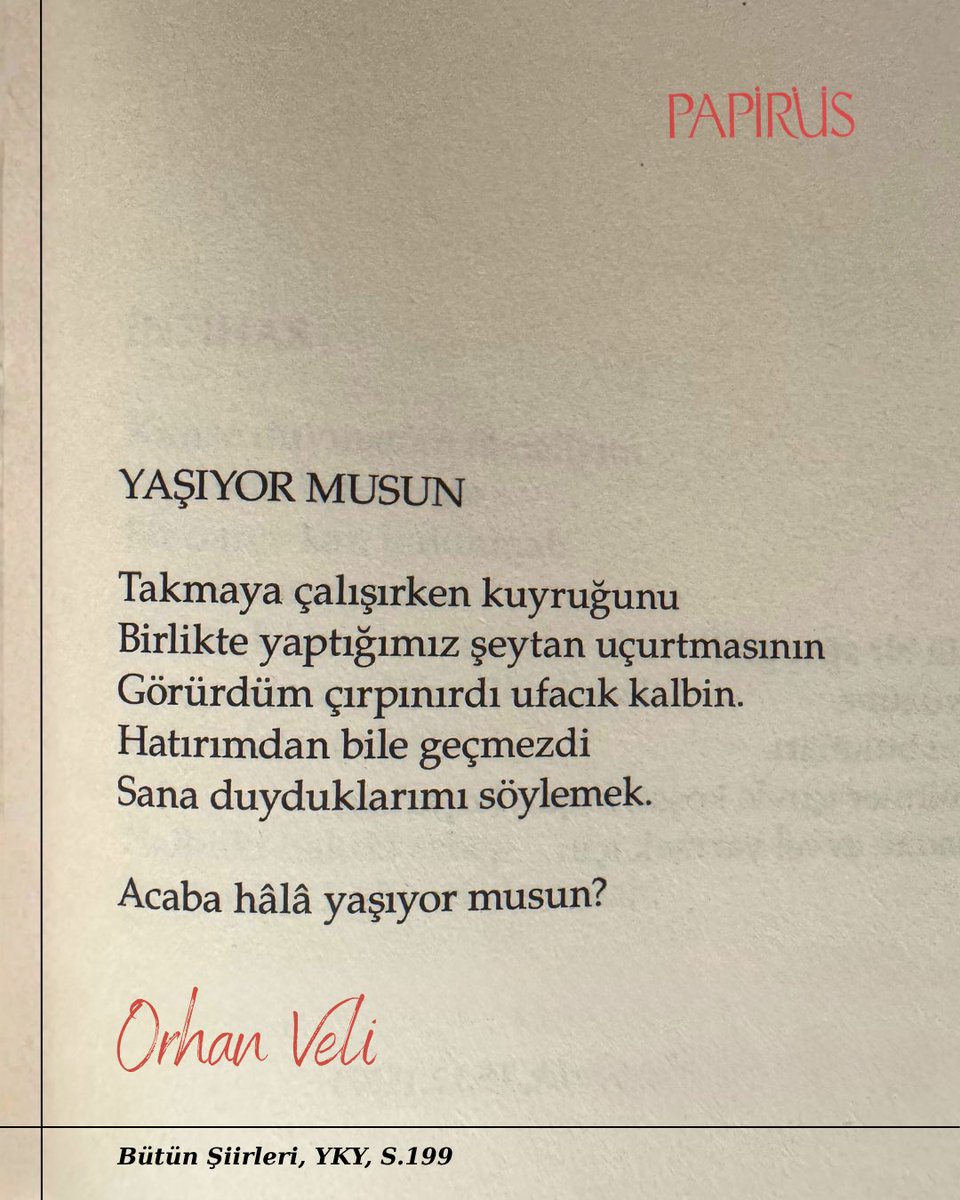 Papirusdergisi's tweet image. Orhan Veli’yi ölüm yıl dönümünde saygıyla anıyoruz.
(13 Nisan 1914 - 14 Kasım 1950)
