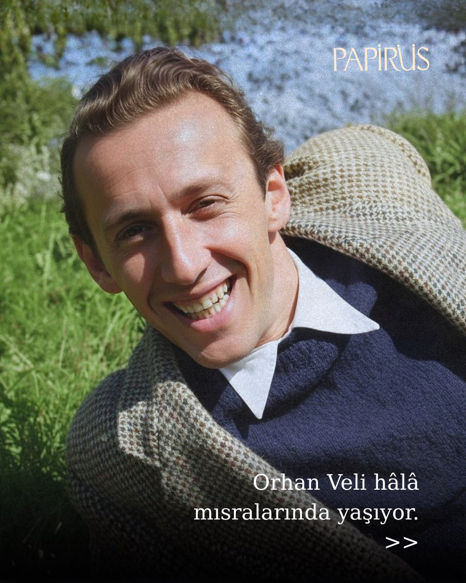 Papirusdergisi's tweet image. Orhan Veli’yi ölüm yıl dönümünde saygıyla anıyoruz.
(13 Nisan 1914 - 14 Kasım 1950)