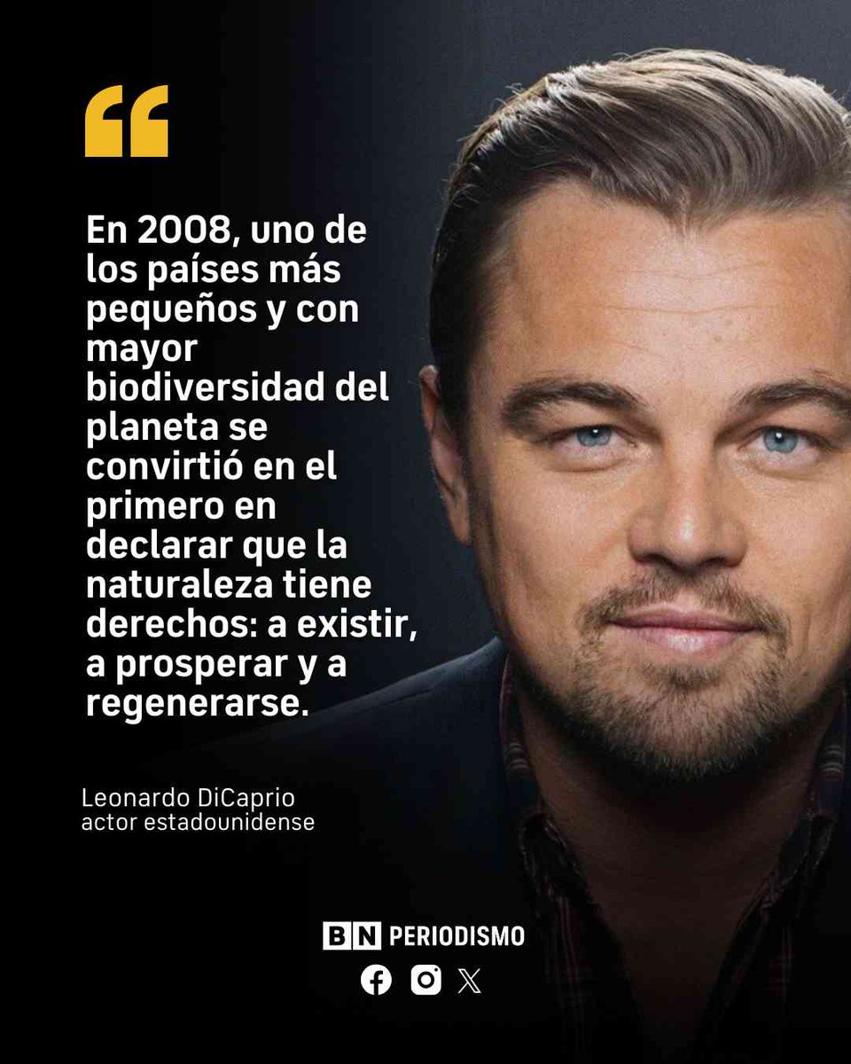 Leonardo DiCaprio, actor estadounidense, habló sobre los derechos de la naturaleza en Ecuador, en medio del un contexto electoral. “Ahora, con la expansión de la extracción y el colapso de los ecosistemas, esta idea se siente más urgente que nunca. Los Derechos de la Naturaleza