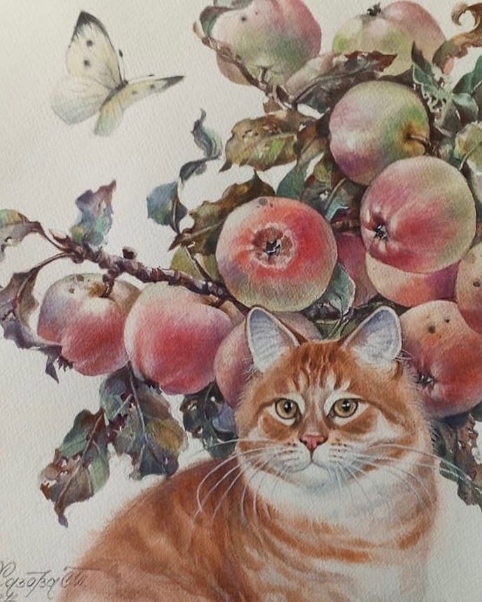 ivanik_oksana's tweet image. Watercolour by Tatiana Hazova