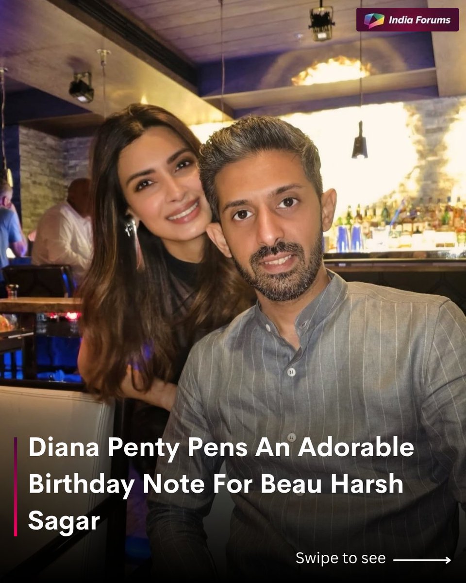 indiaforums's tweet photo. Diana Penty wishes beau Harsh Sagar with a cute note and a beautiful picture 🤩
.
.
#DianaPenty #HarshSagar #DianaHarsh #Beau #CoupleGoals #BirthdayNote #IF #IndiaForums https://t.co/BSeouLbGDn