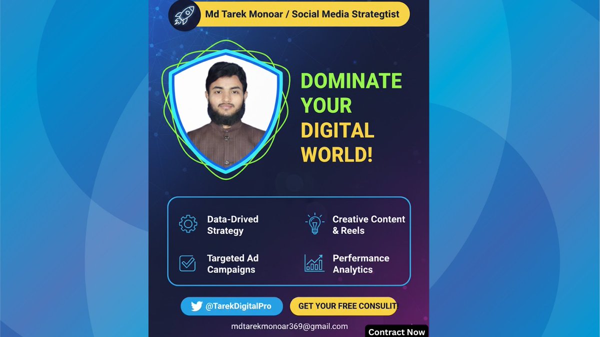 tarekmonoar369's tweet image. Your audience is scrolling fast. Make them stop, engage, and remember your brand! 🚀
Smart content + consistent strategy = unstoppable growth.
#SocialMediaMarketing #ViralContent #DigitalGrowth #MarketingTips #SMM #tarekmonoar369