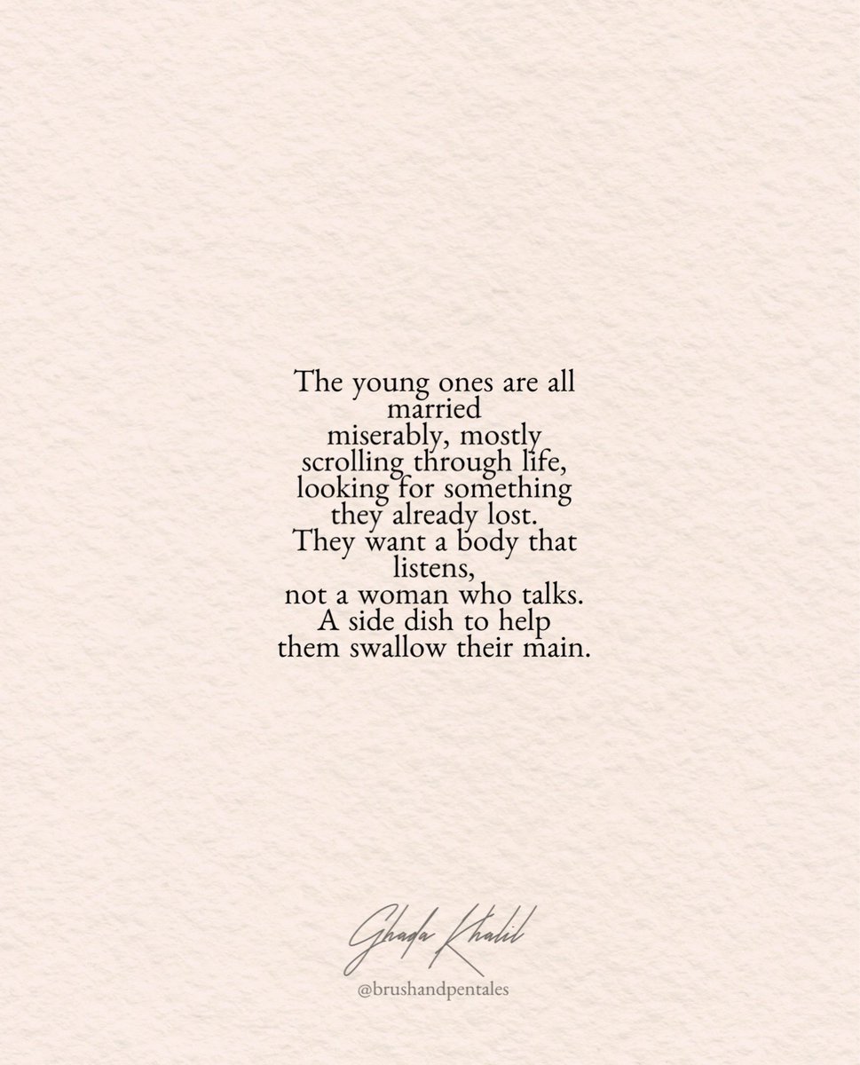 BrushnPenTales's tweet image. They Say I Should Get Married

Full poem on Instagram (@brushandpentales)

#amwriting #author #AuthorsOfTwitter #authorlife #authorquotes #blog #blogger #book #literature #writer #writing #writerscommunity #poetrytwitter #poetry #poet #prose #poem