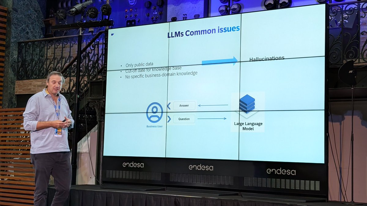 🤖 Live at #SITBCN
A fascinating deep dive into RAG on #SAP HANA, combining the Vector Engine with Knowledge Graph creation to bring domain-aware, trustworthy #AI art into enterprise workflows.