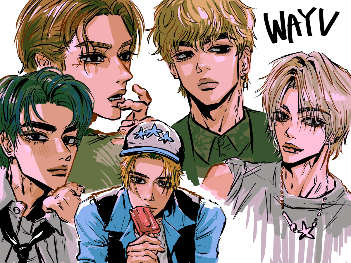 웨이션부이 낙서 #wayvfanart