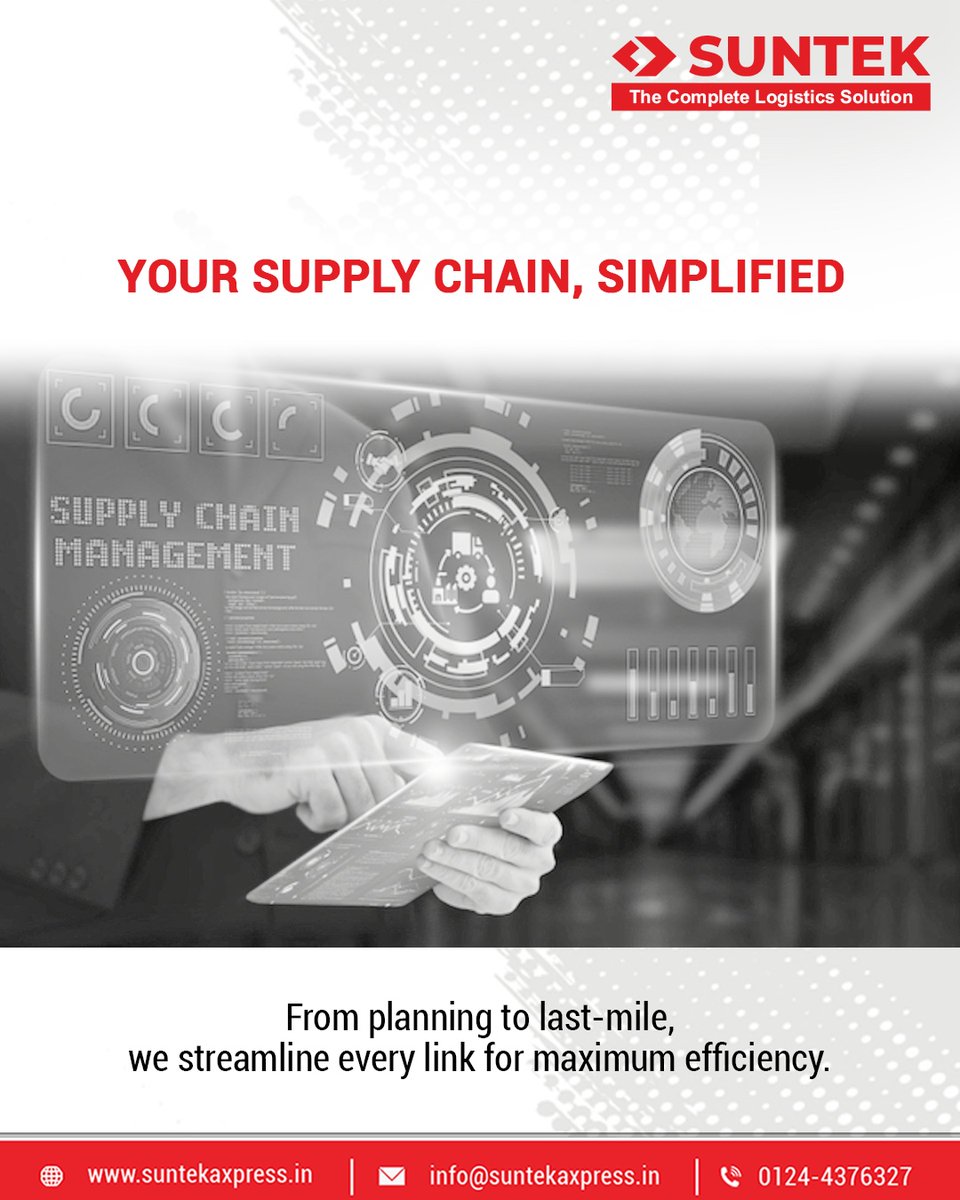 Suntek_Axpress's tweet image. End-to-end visibility, smarter planning, and seamless coordination, Suntek’s Supply Chain Solutions keep your business moving forward.

#SuntekSupplyChain #LogisticsExperts #SmartSupplyChain #BusinessEfficiency
