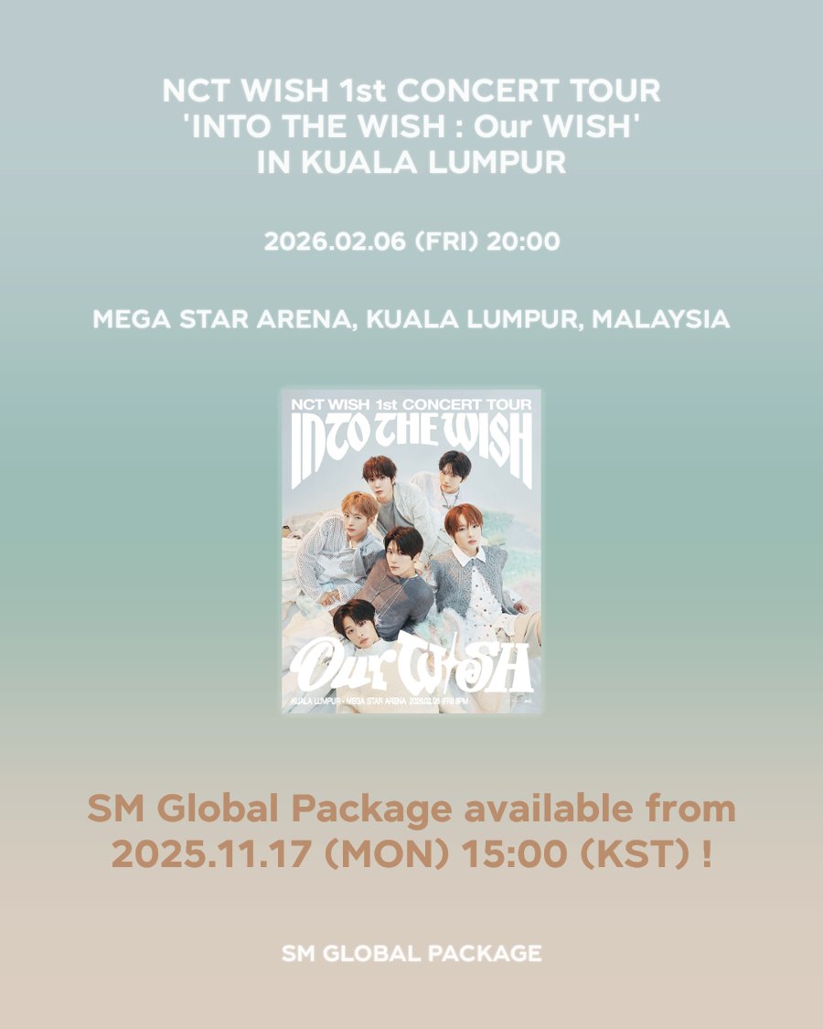 NCT WISH マニラ グロパ特典 NCT WISH 1st CONCERT TOUR 'INTO THE WISH : Our WISH' IN KUALA